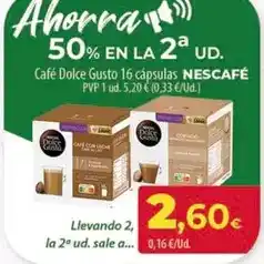 Spar Tenerife Nescafé - café dolce gusto 16 cápsulas oferta