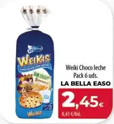 Spar Tenerife La bella easo - weiki choco leche pack 6 uds oferta