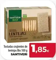 Spar Tenerife Santiveri - tostadas crujientes de lentejas bio oferta