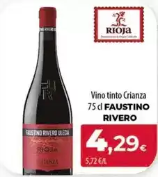 Spar Tenerife Faustino rivero - vino tinto crianza oferta
