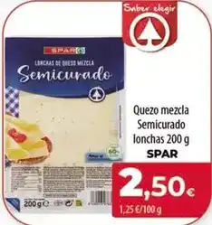 SPAR Lanzarote Spar - quezo mezcla semicurado lonchas oferta