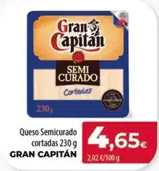 SPAR Lanzarote Gran capitán - queso semicurado cortadas oferta