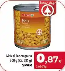 SPAR Lanzarote Spar - maiz dulce en grano oferta