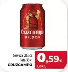 SPAR Lanzarote Cruzcampo - cerveza clasica oferta