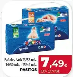 SPAR Lanzarote Pasitos - panales pack t3/56 uds. t4/50 uds. t5/44 uds oferta
