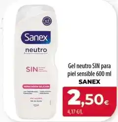 SPAR Lanzarote Sanex - gel neutro sin para piel sensible oferta