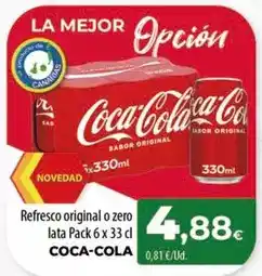 SPAR Lanzarote Coca-cola - refresco original o zero oferta