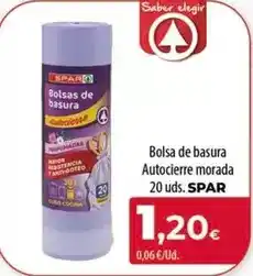 SPAR Lanzarote Spar - bolsa de basura autocierre morada oferta
