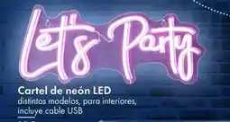 TEDi Cartel de neon led oferta
