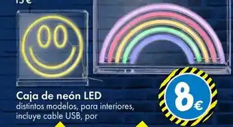 TEDi Caja de neon led oferta