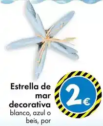 TEDi Estrella de mar decorativa blanco/ azul o beis oferta