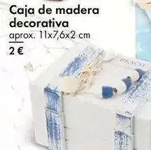TEDi Caja de madera decorativa oferta