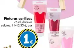 TEDi Pinturas acrílicas oferta