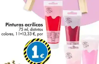 TEDi Pinturas acrílicas oferta