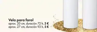 TEDi Vela para farol oferta