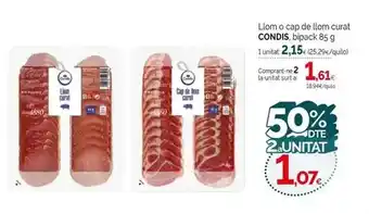 Condis Condis - llom o cap de lom curat oferta