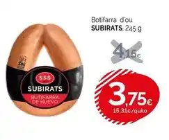 Condis Subirats - botifarra d'ou oferta