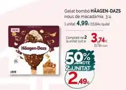Condis Häagen-dazs - gelat bombo oferta