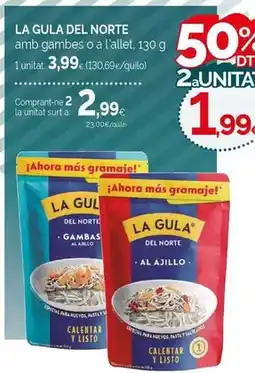 Condis La gula del norte - amb gambas o a l'allet oferta