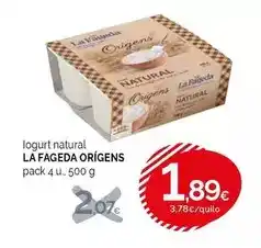 Condis La fageda - logurt natural oferta