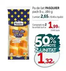 Condis Pasquier - pa de llet oferta