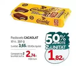 Condis Cacaolat - pastissets oferta