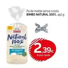 Condis Bimbo - pa de motlle sense crosta 100% oferta