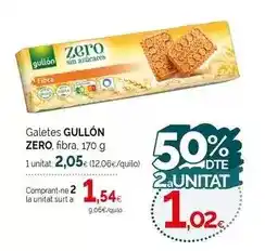 Condis Gullón - galetes zero fibra oferta
