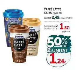Condis Kaiku - caffe latte oferta