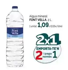 Condis Font vella - aigua mineral oferta