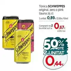 Condis Schweppes - tonica original oferta
