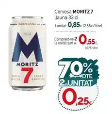 Condis Moritz - cervesa llauna oferta
