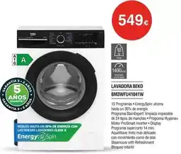 Milar Beko - lavadora bm3wflu10141w oferta