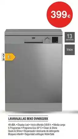 Milar Beko - lavavajillas dvn05320x oferta