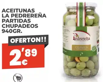 Díaz Cadenas Aceitunas la pedrereña partidas chupadeos oferta