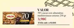 Sangüi Valor - 70% cacao con almendras mediterráneas enteras oferta