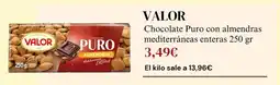 Sangüi Valor - chocolate puro con almendras mediterraneas enteras oferta