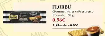 Sangüi Florbu - gourmet wafer café espresso formato oferta