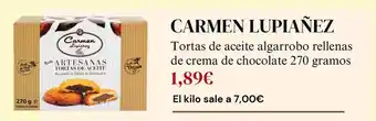 Sangüi Carmen lupianez - tortas de aceite algarrobo rellenas de crema de chocolate oferta