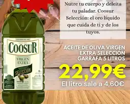 Sangüi Coosur - aceite de oliva virgen extra seleccion garrafa 5 litros oferta