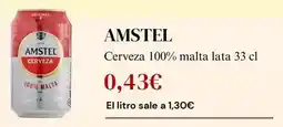 Sangüi Amstel - cerveza 100% malta oferta