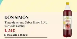 Sangüi Don simón - tinto de verano sabor limon oferta