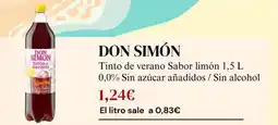 Sangüi Don simón - tinto de verano sabor limon oferta
