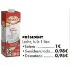Supermercados Lupa President - leche semidesnatada oferta