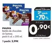 Supermercados Lupa Puleva - batido de chocolate sin lactosa oferta