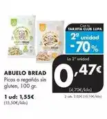 Supermercados Lupa Abuelo bread - picos o reganas sin gluten oferta