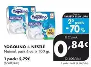 Supermercados Lupa Nestlé - yogolino natural oferta