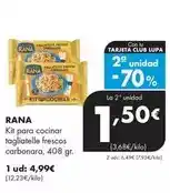 Supermercados Lupa Rana - kit para cocinar tagliatelle frescos carbonara oferta