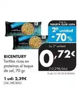 Supermercados Lupa Bicentury - tortitas ricas en proteínas al toque de sal oferta