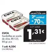 Supermercados Lupa Cuca - sardinillas en aceite de oliva rr-125 oferta